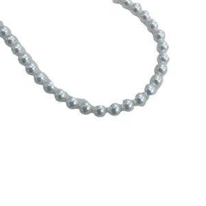 Collar de Perlas AK de Agua Dulce de Acuicultura Natural de 3-7 mm, Perfectamente Redondas, Aurora, Casi Impecables, Estilo Celestial, Pequeñas, Tipo Bombilla - Product Image 5