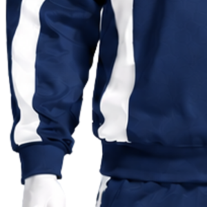 <b>Navy</b> Blue Crew Neck Athletic Sweatshirt <b>Men</b> Long Sleeve Contrast Side Panel Pullover Casual Training Sportswear Custom Wholesale - Product Image 6