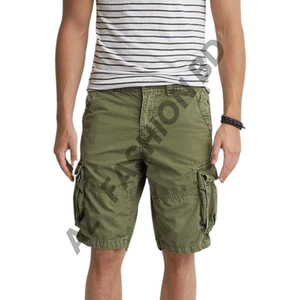 Shorts cargo pour hommes de haute qualité et durables, 100% confortables, fabriqués au Bangladesh, vêtements courts à motif uni - Tailles XXS - Product Image 2