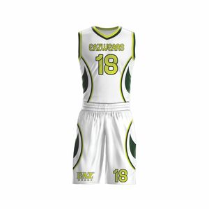 Conjunto de Uniforme de Baloncesto Masculino de Alta Calidad, Jersey y Pantalones Cortos Personalizados para Equipo, 100% Poliéster, Transpirable y que Absorbe la Humedad - Product Image 2