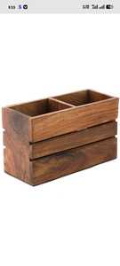 Handmade Wooden Cutlery Holder Kitchen Utensil Organizer for Dining <b>Table</b> - Product Image 3