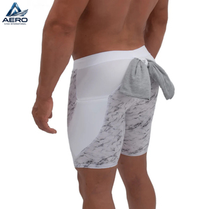 Pantalones Cortos de Compresión de Alto Rendimiento para Entrenamiento, Diseño Estampado de Mármol Gris, Nueva Llegada 2026, Alta Calidad, Gran Venta - Product Image 5