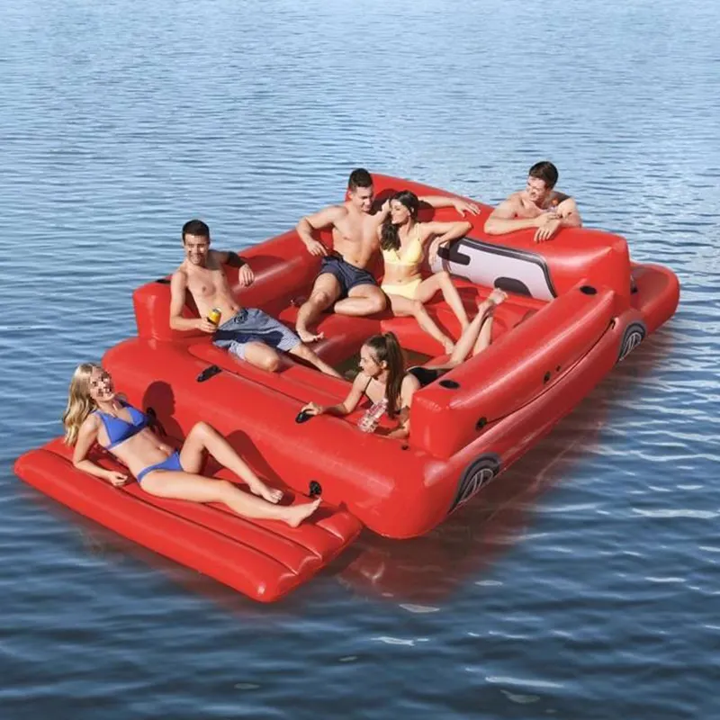 Espreguiçadeira inflável para piscina, rede flutuante para água, sofá inflável, cama flutuante