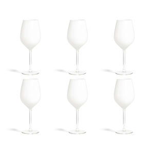 Juego de 6 Copas de Vino Blanco Excelsa, 7.5x7.5x23 cm, Color Blanco - Product Image 5