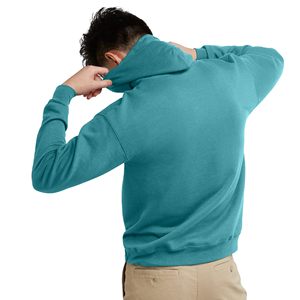 Hoodies Sweatshirts Kangaroo Pocket Men Fashion <b>Black</b> White Solid Color Autumn Winter <b>Fleece</b> Warm Hip Hop Hoody Brand Casual Top - Product Image 3