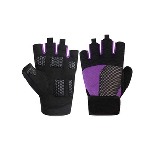 Gants de sport en néoprène respirant, écologiques, de haute qualité, personnalisés OEM, demi-doigts, pour la musculation, la force athlétique et les sports de gym. - Product Image 1