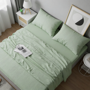 Ensemble de draps en polyester de qualité supérieure, densité de tissu 90 GSM, 4 pièces, best-seller, pour les acheteurs en gros au prix le plus bas du marché - Product Image 1