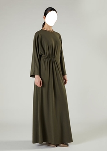 Robe maxi élégante de style Abaya de Dubaï pour femmes, avec une forme ronde simple, vêtements islamiques pour femmes, vêtements arabes, vêtements du Golfe - Product Image 3