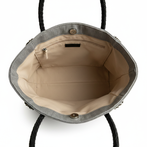 Sac fourre-tout unisexe Royaa de style américain, multi-poches, avec logo vintage brodé, résistant à l'eau, 15,75 pouces, en laine tannée végétal - Product Image 6