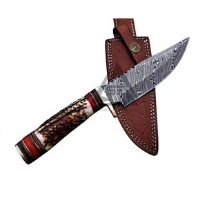 Couteaux à lame fixe de conception nouvelle, légers, avec manche en bois, fabrication sur mesure OEM, pour accessoires de chasse en plein air - Product Image 4