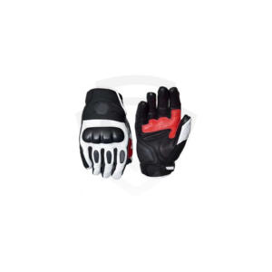 Gants de moto en cuir personnalisés pour l'hiver, à doigts entiers, pour la course, compatibles écran tactile, antidérapants, imperméables, respirants, avec protection des articulations - Product Image 1
