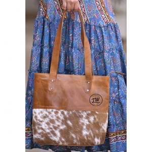 LW Hair Collection Bolso de hombro de mujer de cuero de vaca genuino de alta calidad Nuevo estilo Bolso de mano marrón Venta caliente de verano - Product Image 4