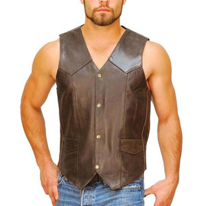 Chaleco de Cuero de Invierno Elegante para Tallas Grandes, con Cierre de Botones y Costuras Resistentes para Actividades al Aire Libre Diarias - Product Image 6