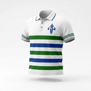 Ensemble polo homme personnalisé de haute qualité, matière polyester/coton, style décontracté, technique imprimée par RIVIAN ATLANTIC - Product Image 1