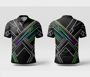 เสื้อโปโลแบบซับลิเมชั่นสั่งทำพิเศษ – รับทำโลโก้และดีไซน์ตามต้องการ สำหรับผู้ชาย ผู้หญิง และเยาวชน แห้งเร็ว ระบายอากาศได้ดี เหมาะสำหรับการเล่นกีฬา - Product Image 4