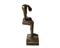 Sculpture commémorative en alliage d'aluminium, faite à la main, durable et écologique, style abstrait moderne, 33 cm (13 pouces), best-seller
