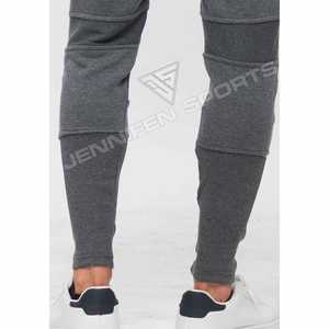 ชุดวอร์มผ้าฝ้ายสีพื้นแบบกำหนดเองสำหรับฤดูหนาว ไซส์ใหญ่พิเศษ ชุดลำลอง 2 ชิ้นสำหรับผู้ชาย พร้อมเชือกผูก - Product Image 5