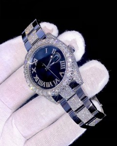 Joyas de Belleza de Edición Limitada Hechas a Mano, de Lujo, en Acero Inoxidable con Cristal de Zafiro, Unisex, Clásicas, Estilo Hip Hop, Mecánicas - Product Image 3