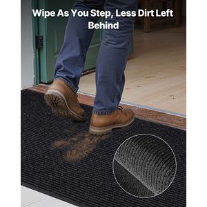 Tappeto Industriale Commerciale a Strisce Eleganti 8 x 4 Piedi con Fondo in PVC, Tappetino Pesante per Interni ed Esterni per Ingresso - Product Image 5