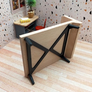 1:12ขนาดเล็กทันสมัยเตียงคู่สำหรับทุกเพศเฟอร์นิเจอร์ของเล่นสำหรับตกแต่งบ้านตุ๊กตา - Product Image 4