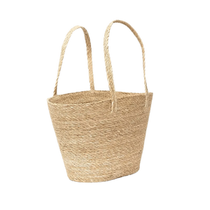 Cesta de yute y algas marinas tejida a mano, macetas ecológicas de estilo Ins, cubierta de macetas para decoración de jardín y hogar, Unisex - Product Image 6