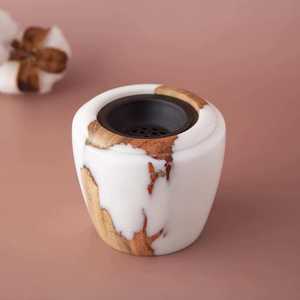 Best Color Resin Wooden Joined Bakhoor Burner Resin Wood Aromatherapy <b>Diffuser</b> Handmade Bukhoor Burner Incense <b>Sticks</b> Holder - Product Image 1