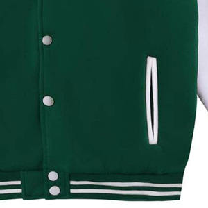 Chaqueta de Béisbol Letterman Personalizada al por Mayor para Hombre, Estilo Varsity Extra Grande con Exterior 100% Algodón Resistente al Viento, de Secado Rápido para Invierno - Product Image 4