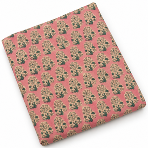 Custom Design Organic Eco-Friendly Lightweight Woven Handblock Quick-Dry 60S60S Yarn <b>Purple</b> Flower Printed Cotton Voile <b>Fabric</b> - Product Image 4