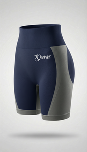 กางเกงขาสั้นออกกำลังกายสำหรับผู้หญิง - กางเกงขาสั้นเอวสูงสำหรับยิม กีฬา โยคะ ระบายอากาศได้ดี สวมใส่สบาย ผลิตจากไนลอน/ผ้าฝ้าย เอวยางยืด เหมาะสำหรับออกกำลังกาย - Product Image 4