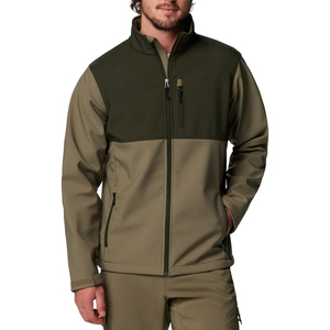 เสื้อแจ็คเก็ตซอฟต์เชลล์แบบสองสี OEM ตามสั่ง – เสื้อผ้ากลางแจ้งสำหรับผู้ชายขายส่ง – ชุดทำงานกันน้ำคุณภาพสูง - Product Image 1