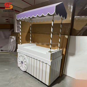 SMOOTH New Arrival Purple Candy <b>Cart</b> Party Events Decoration <b>Sweet</b> Candy Dessert PVC <b>Cart</b> Supplies - Product Image 6
