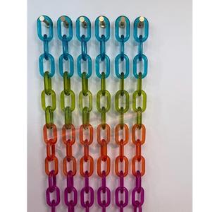 โซ่เรซิ่นใสหลากสีขนาดใหญ่สำหรับตกแต่งผนัง DIY และอุปกรณ์กั้นห้อง - Product Image 6
