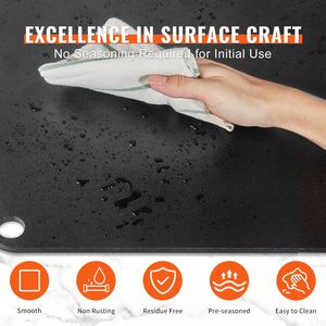 14 "X 14 \" X 14 \ "X 1/4 \" resistente alla ruggine resistente in acciaio al carbonio pietra cottura per Pizza 20X maggiore conduttività per utensili Pizza - Product Image 4