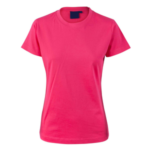 T-shirt à col rond à manches courtes pour femme, couleur verte unie, décontracté, respirant, tissu jersey 100% coton, coupe classique, vêtements d'été - Product Image 4