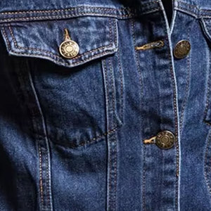 Conjunto de Chaqueta y Jeans de Mezclilla para Hombre, Diseño Personalizado de Calidad Profesional, Corte Recto, Color Sólido, Hecho en Pakistán - Product Image 6