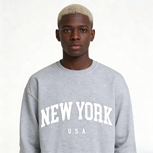 Sudadera con Capucha para Hombre, 100% Algodón, Corte Holgado, Color Liso, Logotipo Bordado, Sudadera con Capucha Lisa, Estilo Casual Urbano para Otoño - Product Image 3