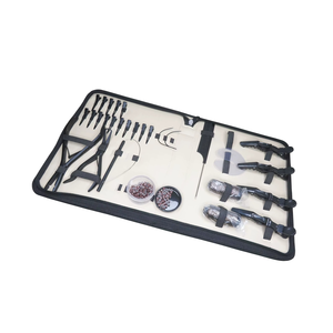 Outils professionnels de pose d'extensions capillaires en acier inoxydable de haute qualité, durables, vente en gros, service OEM, kit de pinces avec logo personnalisé MB-ZS-1143 - Product Image 2