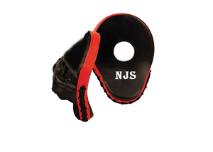 Las mejores almohadillas de enfoque de boxeo de cuero de vaca negro fabricadas en la India, almohadillas deportivas genuinas para boxeadores para uso en exteriores - Product Image 2