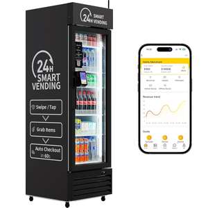 Máquina Expendedora Nueva y Original con Accesorios Completos, Máquina Expendedora Refrigerada Inteligente con Lector de Tarjetas Táctil - Product Image 1