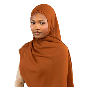 Women Chiffon Hijab Floral Print Modest Head Scarf Breathable Daily Wear Spring Summer Middle East Style - Product Image 5