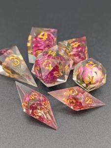 Jeu de dés en résine écologique, dés polyédriques en résine non toxique pour joueurs professionnels, dés de jeu de rôle de haute précision pour jeux de table - Product Image 2