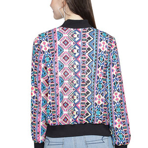 Pakistan Made Signature Style Women Printing Varsity <b>Jackets</b> Premium Quality Garment For Contemporary Fashion For Best Sale - Product Image 3