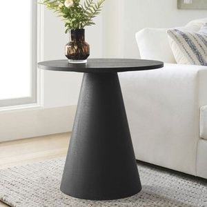 Mesa auxiliar de metal refinada y contemporánea que sirve como plataforma perfecta para lámparas, libros o bebidas - Product Image 5