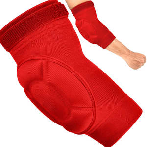 Protector de Codo Tejido Rojo, Transpirable, Protección Universal Unisex para Todas las Estaciones, Cierre de Tirón, Equipo Deportivo de Voleibol - Product Image 1