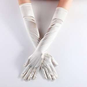 Guantes Largos de Cuero Glamurosos para Mujer, Elegantes Guantes de Ópera para Fiestas y Eventos - Product Image 1