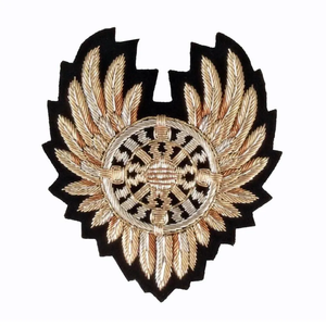 Embroidered Eagle Shield <b>Patch</b> Gold Black Sew-On Badge Customized Fabric <b>Applique</b> for Garment - Product Image 6