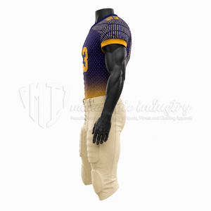 Ensemble d'uniformes de football américain personnalisés, maillot et pantalon de football d'équipe personnalisés, fabricant de vêtements de sport performants, OEM ODM - Product Image 4