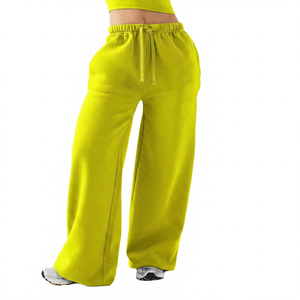Pantalones Jogger de Algodón para Hombre, Estilo Hip Hop, Pierna Ancha, Transpirables, con Cordón Elástico, Casuales, Azules, Lisos, de Felpa Mediana, Tejido de Punto - Product Image 3