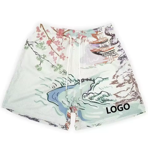 Fabricante Verificado de Shorts de Malla Personalizados para Hombre, Shorts de Malla de 5 Pulgadas con Bolsillos, Sublimación, Verano, OEM - Product Image 1