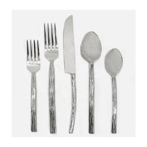 Juego de Cubiertos Tradicionales de Acero Inoxidable, Mango Martillado, Pulido Espejo, Vajilla para Mesa de Comedor, Utensilios de Cocina, Decoración para Bodas y Fiestas - Product Image 6